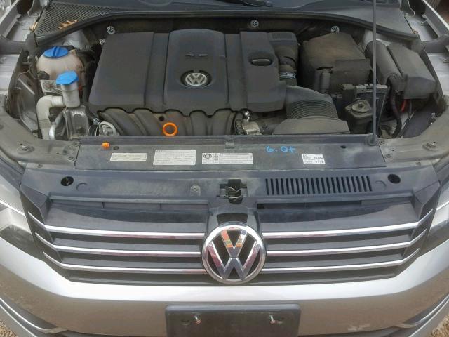 1VWAH7A33DC028617 - 2013 VOLKSWAGEN PASSAT S SILVER photo 7