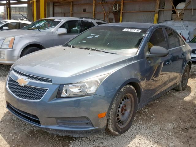 1G1PC5SH5C7253034 - 2012 CHEVROLET CRUZE LS BLUE photo 2