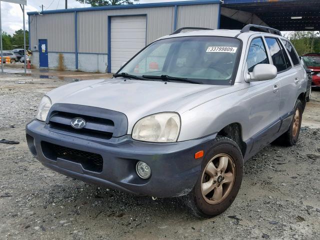 KM8SC13D25U966964 - 2005 HYUNDAI SANTA FE G SILVER photo 2