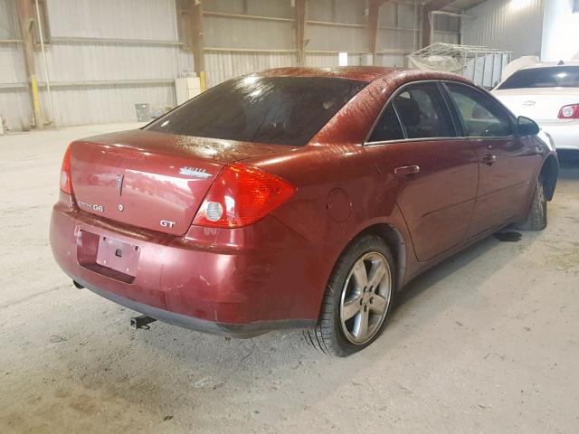 1G2ZH57N384127283 - 2008 PONTIAC G6 GT RED photo 4