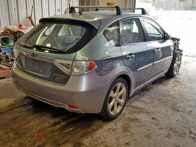 JF1GH63649G814589 - 2009 SUBARU IMPREZA OU BLUE photo 4