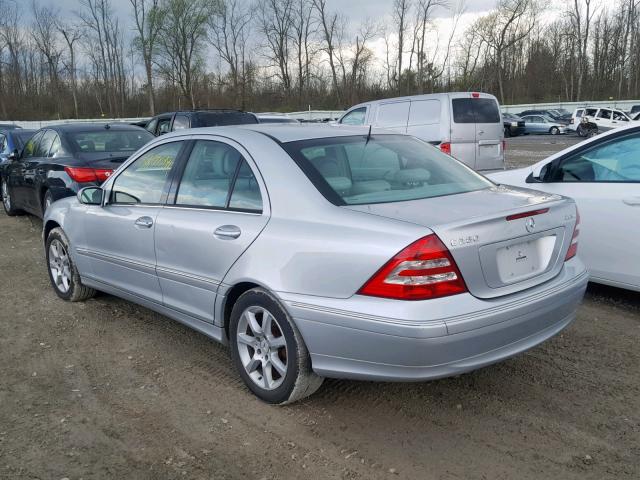 WDBRF92H67F846393 - 2007 MERCEDES-BENZ C 280 4MAT GRAY photo 3