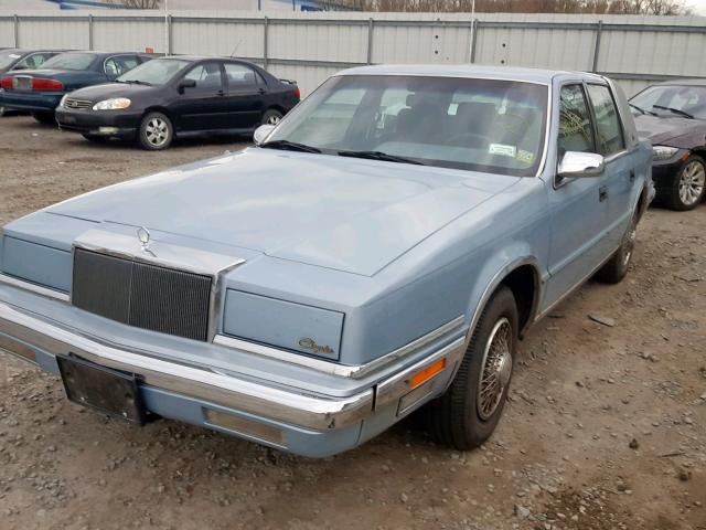 1C3BU6632JD175897 - 1988 CHRYSLER NEW YORKER BLUE photo 2