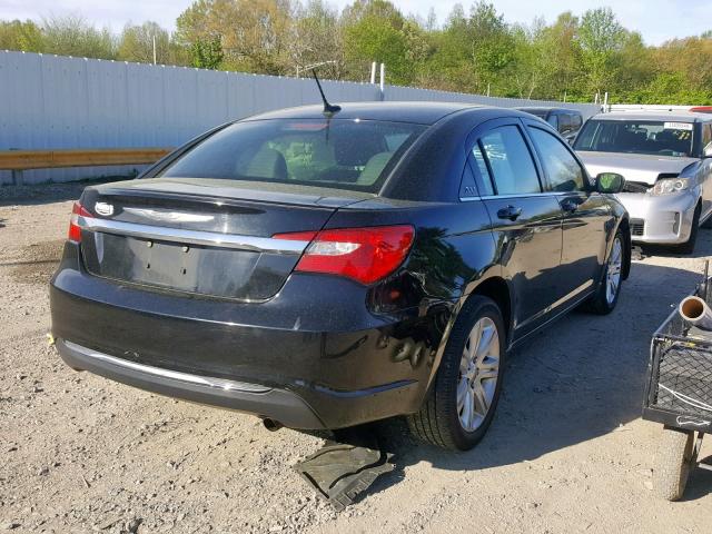 1C3CCBBB8CN107534 - 2012 CHRYSLER 200 TOURIN BLACK photo 4