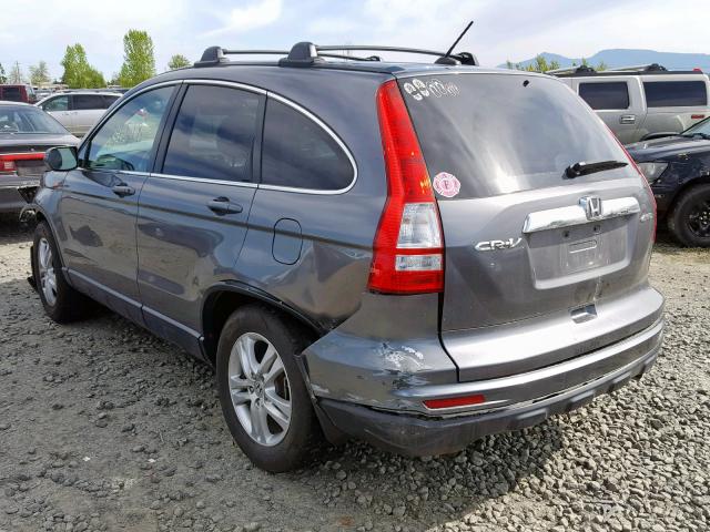 JHLRE4H72BC008140 - 2011 HONDA CR-V EXL CHARCOAL photo 3