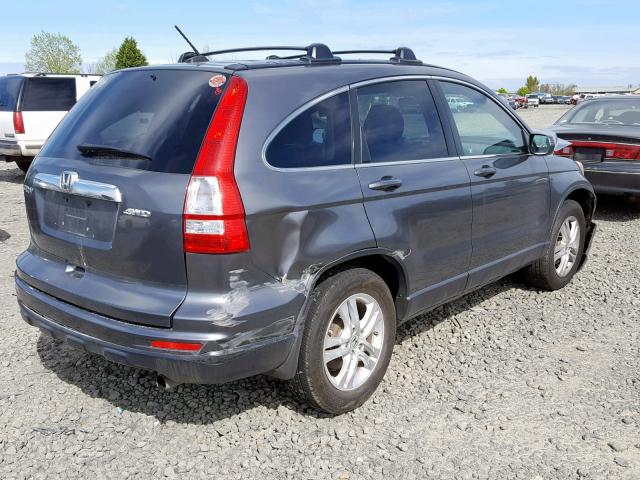 JHLRE4H72BC008140 - 2011 HONDA CR-V EXL CHARCOAL photo 4