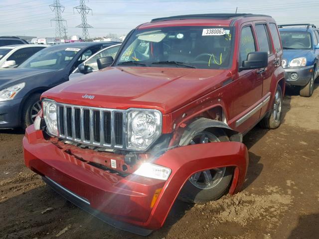 1J4PN5GK0AW136514 - 2010 JEEP LIBERTY LI RED photo 2