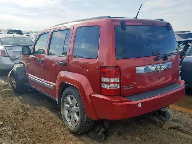 1J4PN5GK0AW136514 - 2010 JEEP LIBERTY LI RED photo 3