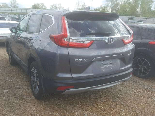 5J6RW2H8XJL008824 - 2018 HONDA CR-V EXL GRAY photo 3