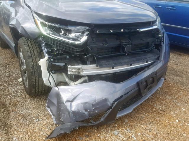 5J6RW2H8XJL008824 - 2018 HONDA CR-V EXL GRAY photo 9