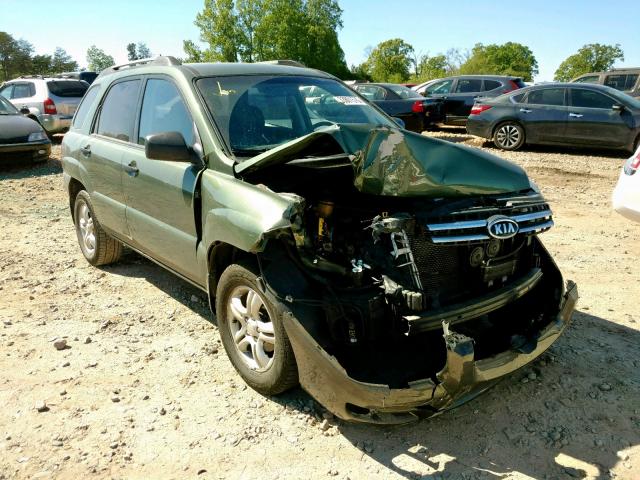 KNDJF723877313463 - 2007 KIA SPORTAGE E GREEN photo 1