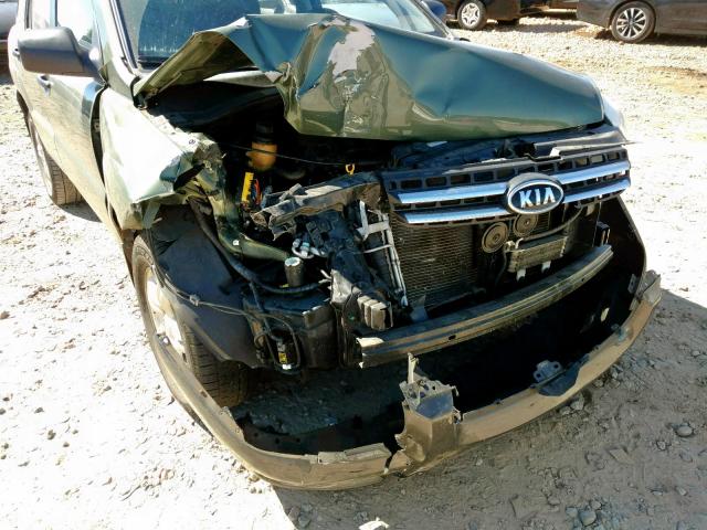 KNDJF723877313463 - 2007 KIA SPORTAGE E GREEN photo 9