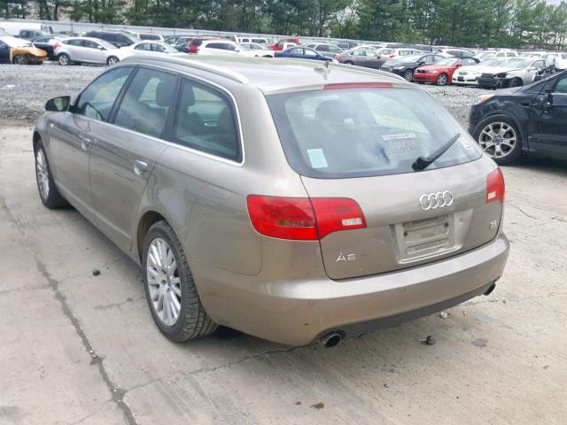 WAUKH74F07N077406 - 2007 AUDI A6 AVANT Q TAN photo 3