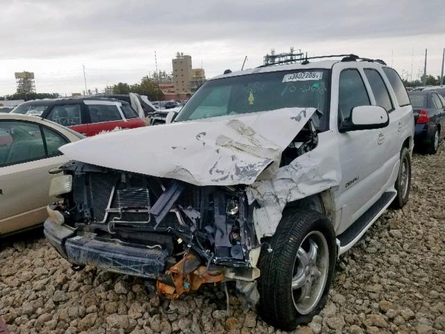 1GKEK63U64J201357 - 2004 GMC YUKON DENA WHITE photo 2