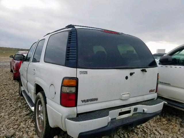 1GKEK63U64J201357 - 2004 GMC YUKON DENA WHITE photo 3