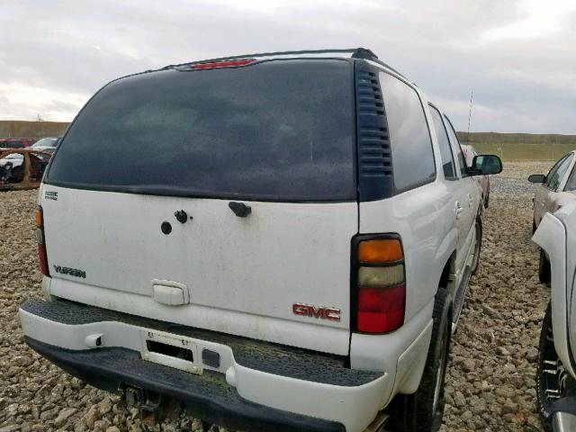 1GKEK63U64J201357 - 2004 GMC YUKON DENA WHITE photo 4