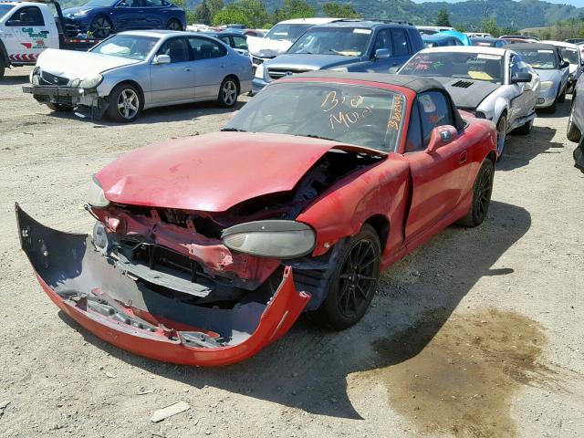 JM1NB3539X0117946 - 1999 MAZDA MX-5 MIATA RED photo 2