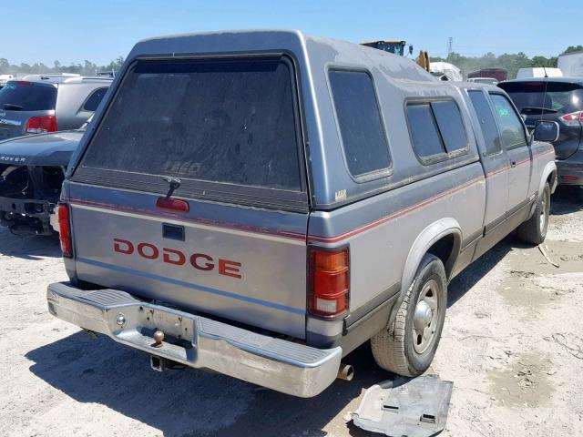 1B7GL23X9RS708999 - 1994 DODGE DAKOTA GRAY photo 4