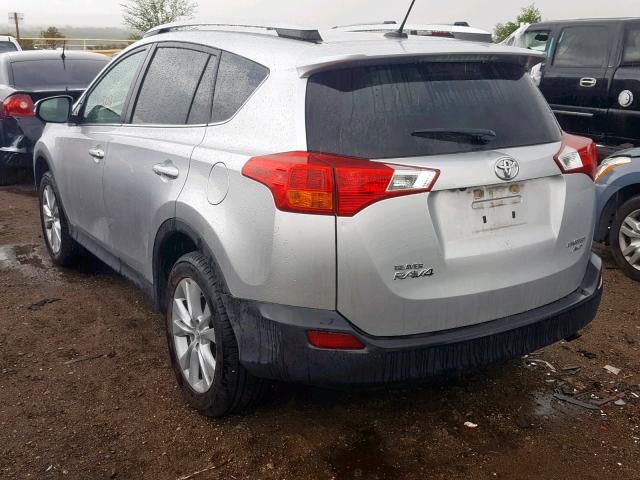 2T3DFREV0DW001417 - 2013 TOYOTA RAV4 LIMIT SILVER photo 3