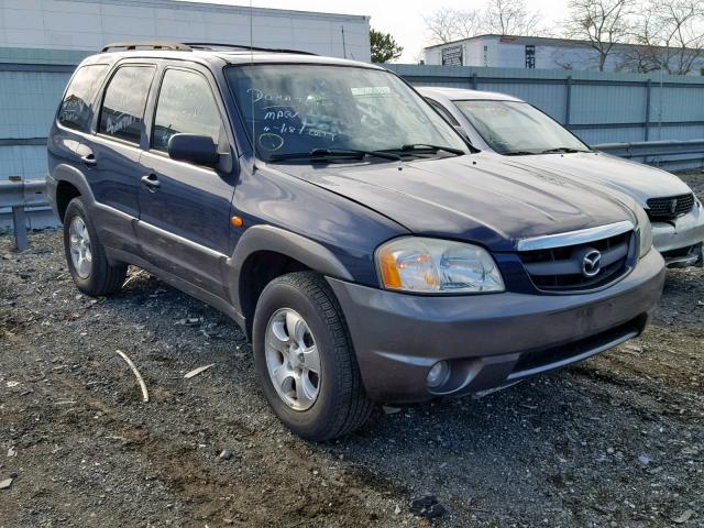 4F2CZ94103KM29710 - 2003 MAZDA TRIBUTE LX BLUE photo 1