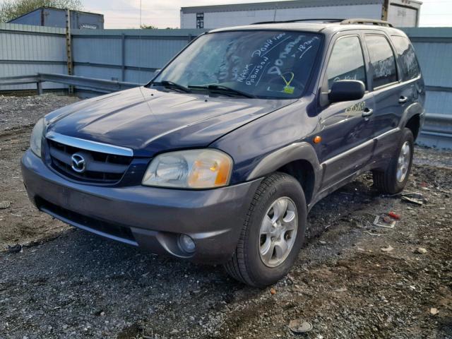 4F2CZ94103KM29710 - 2003 MAZDA TRIBUTE LX BLUE photo 2