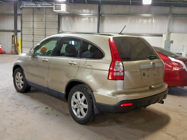 JHLRE48798C038518 - 2008 HONDA CR-V EXL TAN photo 3