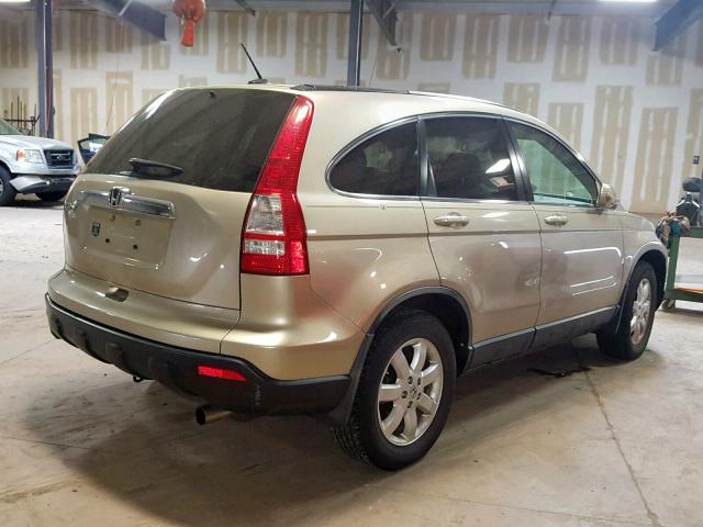 JHLRE48798C038518 - 2008 HONDA CR-V EXL TAN photo 4