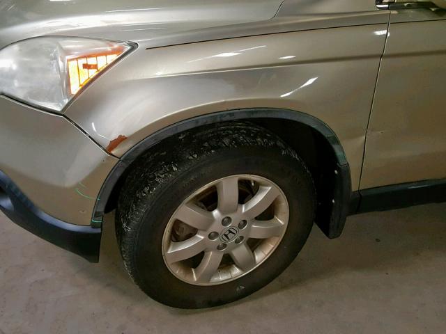 JHLRE48798C038518 - 2008 HONDA CR-V EXL TAN photo 9