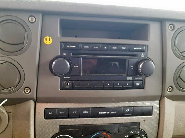 1J8HG48K06C157717 - 2006 JEEP COMMANDER GOLD photo 10