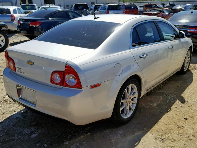 1G1ZE5E14BF379407 - 2011 CHEVROLET MALIBU LTZ WHITE photo 4