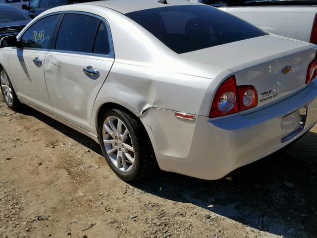 1G1ZE5E14BF379407 - 2011 CHEVROLET MALIBU LTZ WHITE photo 9