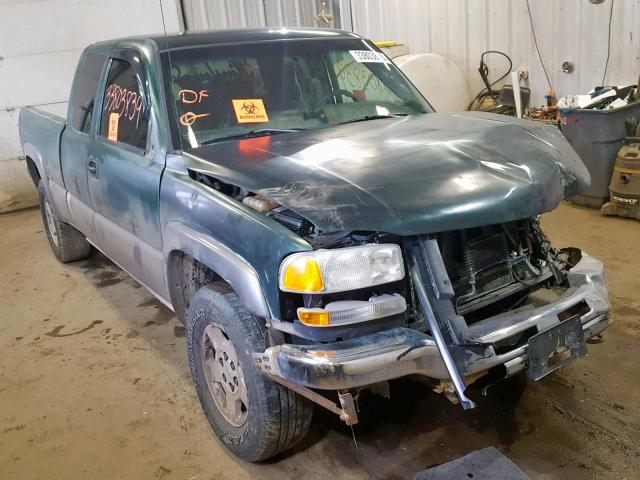 2GTEK19TX41322738 - 2004 GMC NEW SIERRA GREEN photo 1