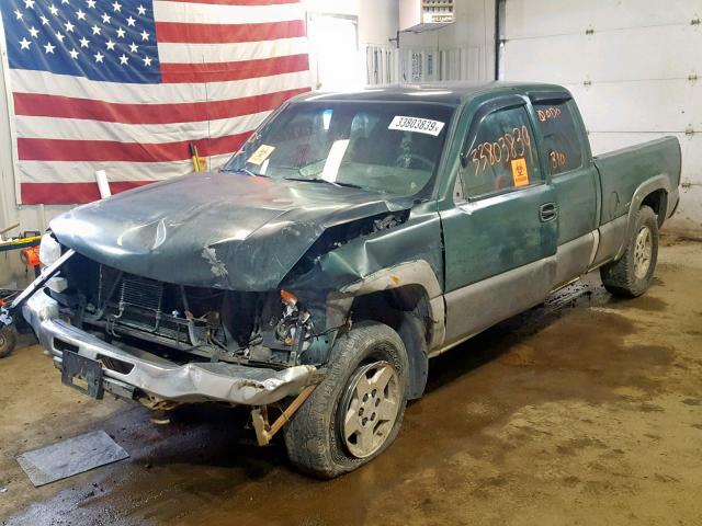 2GTEK19TX41322738 - 2004 GMC NEW SIERRA GREEN photo 2