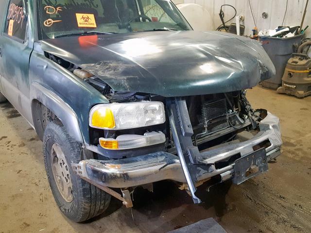 2GTEK19TX41322738 - 2004 GMC NEW SIERRA GREEN photo 9