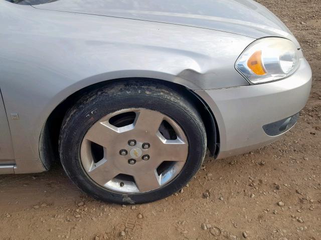 2G1WD58C979351394 - 2007 CHEVROLET IMPALA SUP ვერცხლისფერი ფოტო 9