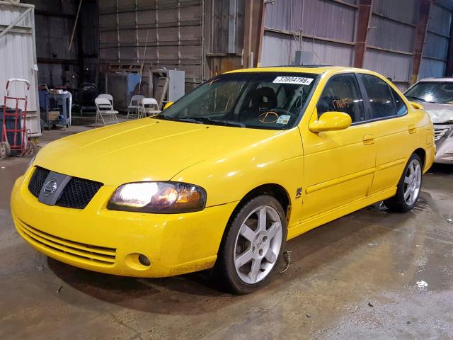 3N1AB51D84L729176 - 2004 NISSAN SENTRA SE- YELLOW photo 2