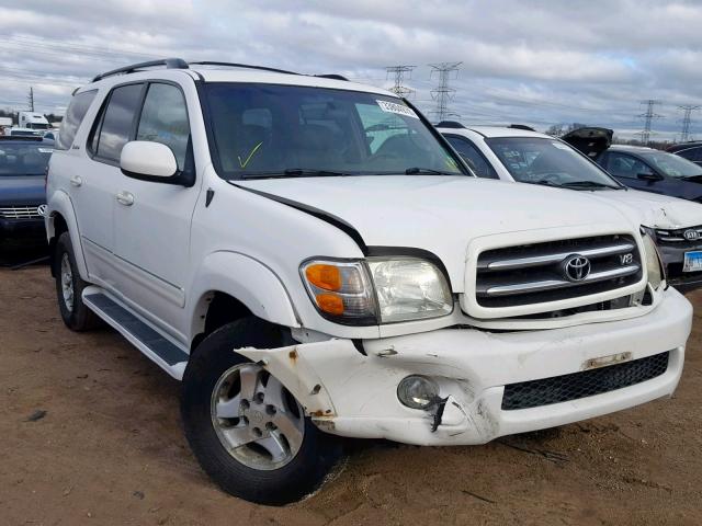 5TDBT48AX1S052321 - 2001 TOYOTA SEQUOIA LI WHITE photo 1