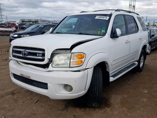 5TDBT48AX1S052321 - 2001 TOYOTA SEQUOIA LI WHITE photo 2