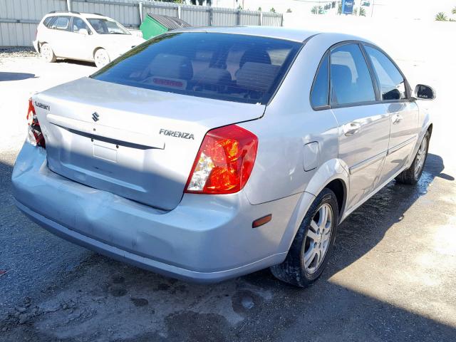 KL5JJ56Z16K265436 - 2006 SUZUKI FORENZA PR SILVER photo 4