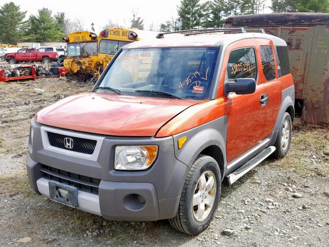 5J6YH285X3L025282 - 2003 HONDA ELEMENT EX ORANGE photo 2