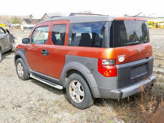 5J6YH285X3L025282 - 2003 HONDA ELEMENT EX ORANGE photo 3