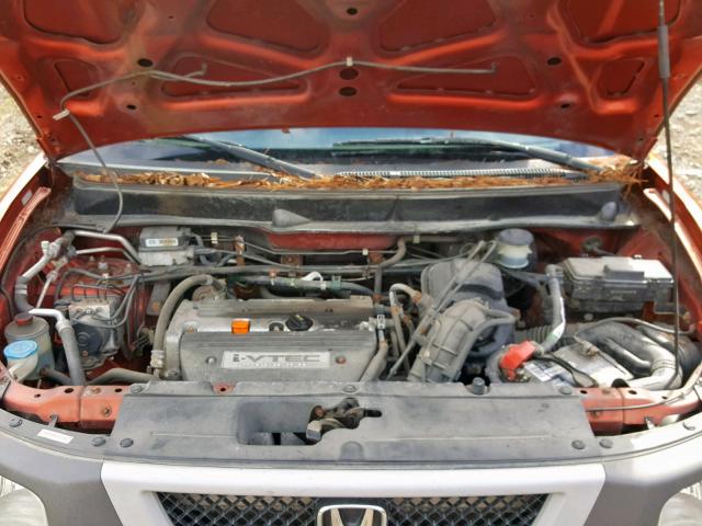 5J6YH285X3L025282 - 2003 HONDA ELEMENT EX ORANGE photo 7