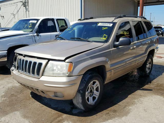 1J4GX58S81C672671 - 2001 JEEP GRAND CHER BEIGE photo 2