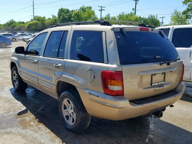 1J4GX58S81C672671 - 2001 JEEP GRAND CHER BEIGE photo 3