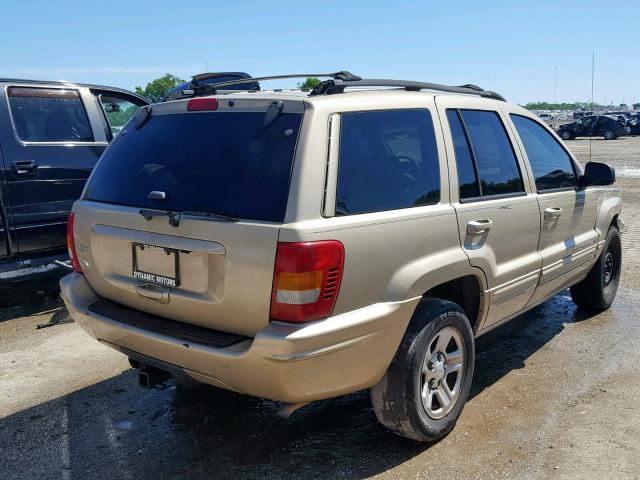 1J4GX58S81C672671 - 2001 JEEP GRAND CHER BEIGE photo 4