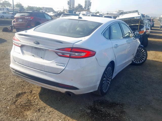 3FA6P0RU1JR192239 - 2018 FORD FUSION TIT WHITE photo 4