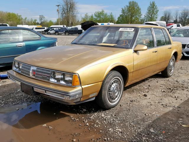 1G3CW6931F1333841 - 1985 OLDSMOBILE 98 REGENCY GOLD photo 2