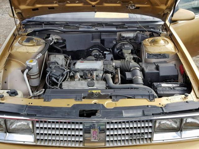 1G3CW6931F1333841 - 1985 OLDSMOBILE 98 REGENCY GOLD photo 7