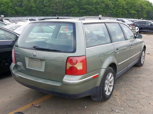 WVWVD63B94E130863 - 2004 VOLKSWAGEN PASSAT GLS GREEN photo 4