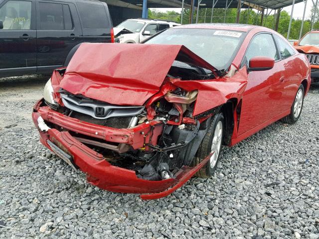 1HGCM72627A005296 - 2007 HONDA ACCORD EX RED photo 2